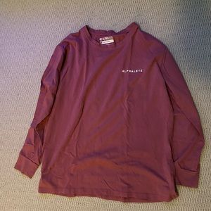 Burgundy Alphalete long sleeve